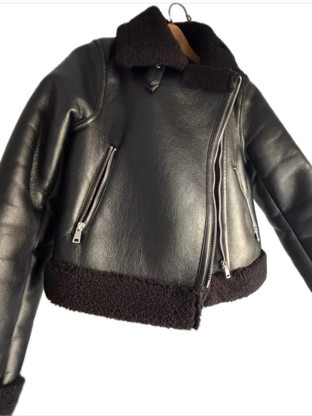 Zara Black Jacket with Label Detail